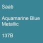 Preview: Saab, Aquamarine Blue Metallic, 137B.